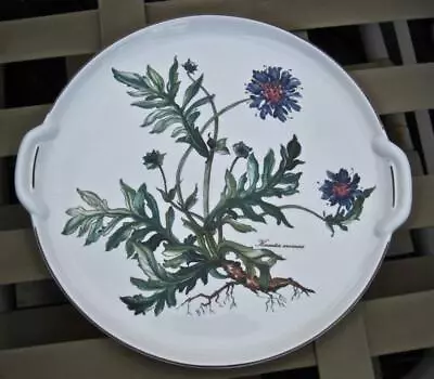 Villeroy And Boch Botanica Knautia Arvensis Tab Handled 12  Cake Plate Platter • $40