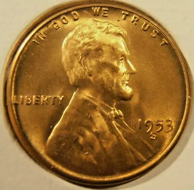 1953 S Lincoln Cent - BU From A Nice Roll • $3.95