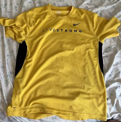 Nike Livestrong Yellow T Shirt Size Large • $12