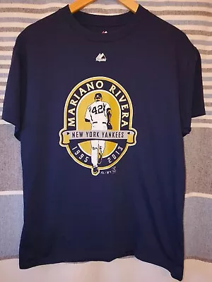 Mariano Rivera Career Commerative Majestic Shirt M 42 New York Yankees MLB • $16.99