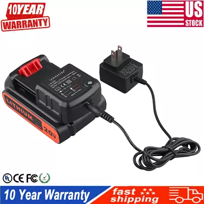 20V Lithium Battery Charger LCS1620 For BLACK+DECKER PORTER-CABLE LBXR20 PCC685L • $11.98