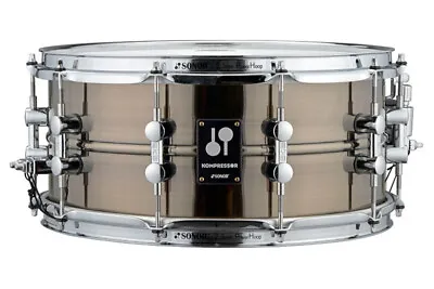 Sonor Kompressor Brass Snare Drum Black Nickel Plated 14  X 6.5  • $559