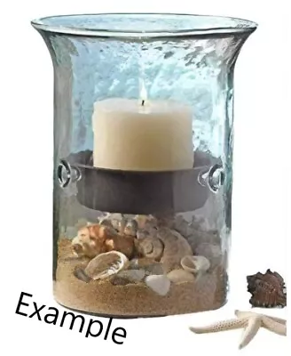 NEW! Stunning! 10  Floating Tray Glass Pillar Candle Holder-Lighted Home Accent • $45