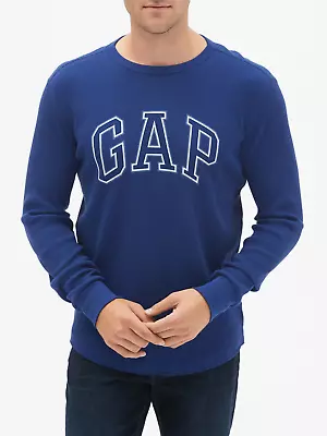 Gap Men's 2XL Thermal Logo Waffle Knit Long Sleeve Pullover Shirt - XXL Blue • $23.39