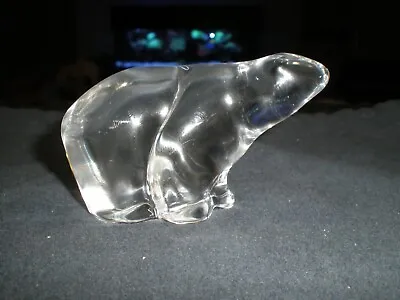 Hadeland Glass Polar Bear - Beast - SIGNED - Excellent Condition • $13.95