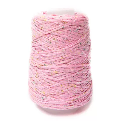 500g Pink With Flecks 45% Cotton Mix Tape Yarn F1636 • £17.99