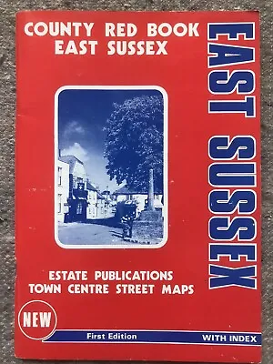 East Sussex Town County Street Map Red Book • £2.20