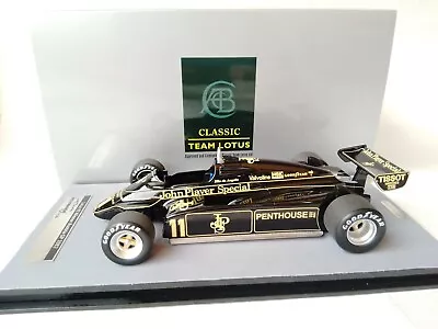 Tecnomodel Lotus Jps 91 #11 Helium De Angelis Winner Austria 1982 1/18 • £167.30