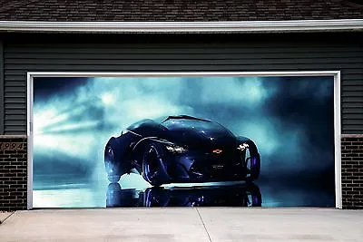 Auto Car Garage Door Cover Full Color 3D Effect Mural Garage Door Banner GD103 • $324.99