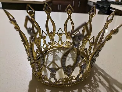 King & Queen Metal Rhinestone Crown • $32