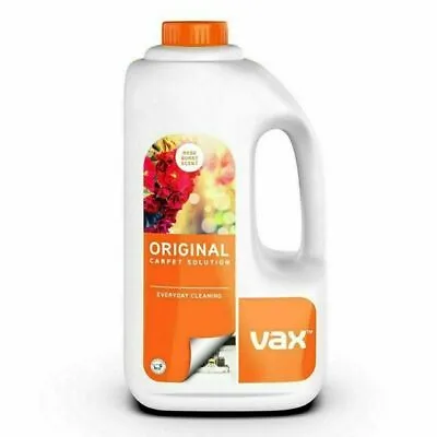 Vax Original Carpet Cleaner Solution Shampoo Original Spring Fresh Cleaning 1.5L • £0.99