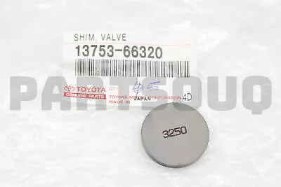 1375366320 Genuine Toyota SHIM VALVE ADJUSTING 13753-66320 • $7.40