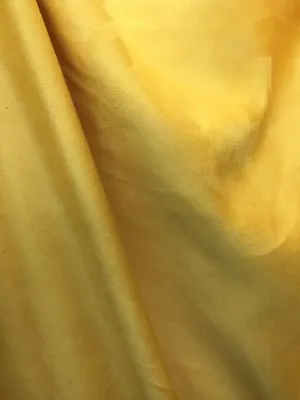 GOLDEN YELLOW Solid Faux Suede Upholstery Drapery Fabric (54 In.) Sold BTY • $9.99