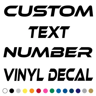 Custom Text Decal Car Truck Lettering Business Name Number Vinyl Sign Decals Xe • $9.95