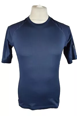 SALOMON Blue Sports T-Shirt Size S/M Mens Sportswear Training Outdoors Outerwear • £20