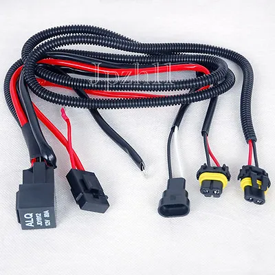 $10.32 • Buy Car HID Xenon Light 9006/HB4 Bulbs Relay Fuse Cable Wire Wiring Harness 35W/55W