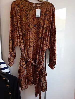 H & M Leopard Dress Medium NEW WITH TAGS • $12.43