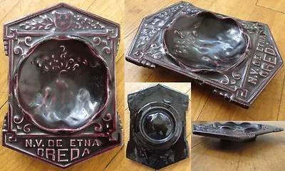 Cast Iron Enamel 1930s Advertising Ashtray From Stove Co. Holland - Volcano • $39.99