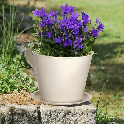 Teacup Plant Pot Holder Indoor Outdoor Flower Planter Vase Garden Gift • £13.99