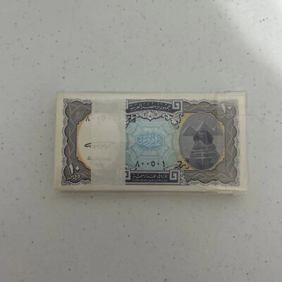 $54.99 • Buy Lot 100 PCS, Egypt 10 Piastres, Random Year, P-189, UNC
