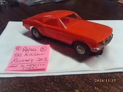Used Vintage Revell 1/32 Scale Mustang 2+2 Slot Car Orange #2 (see Pictures) • $49.95