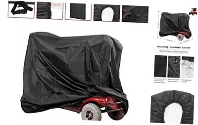  Mobility Scooter Cover Wheelchair Storage Cover 190T Polyester Taffeta Rain  • $38.42