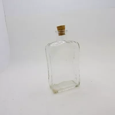 Vintage Bottle With Stopper  - Medicine Aromatherapy  Whiskey - 7 Inches Tall • $10