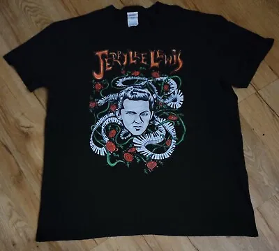 Jerry Lee Lewis Vintage Black Music T-Shirt Men's Size-XL  • $25