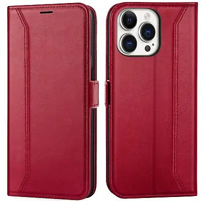 Flip Case For IPHONE 13 Pro Rfid Protective Case Wallet Cover Book Cover Case • £13.75