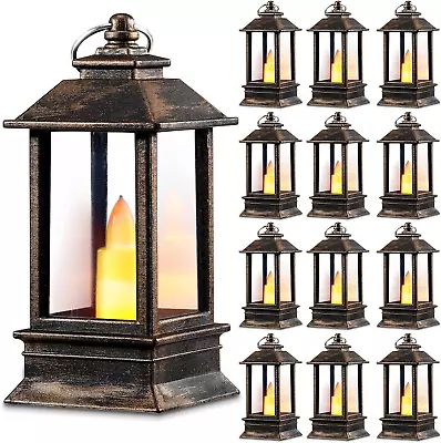 24 Pack Mini Lanterns Bulk Small Lanterns Decorative With LED Flameless Candle • $44.59