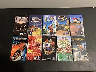 Nintendo GameCube Manual Lot Of 10 - Smash Bros Melee Sonic Mario & More! • $32