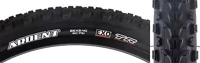 Maxxis Ardent Tire - 26 X 2.4 Tubeless Folding Black Dual EXO • $63