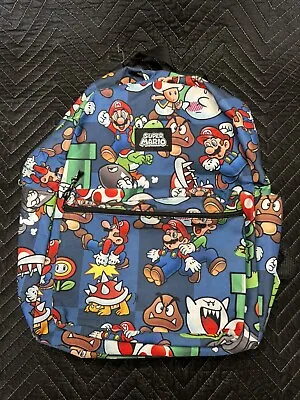Nintendo Super Mario Bros. Backpack Bookbag 2019 Great Condition • $10.99