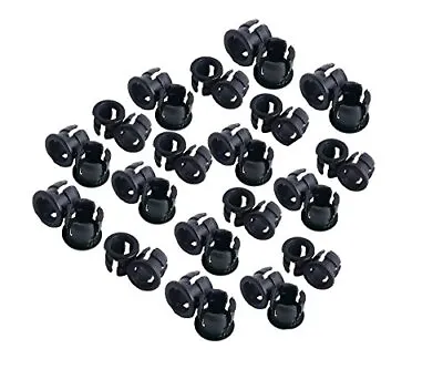 $11.80 • Buy 100 Pieces Black Plastic 5mm Led Holder Led Light Mounting Holders On Panel