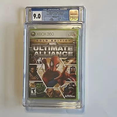 BRAND NEW Marvel: Ultimate Alliance Gold Edition CGC 9.0 A+ Xbox 360 • $800