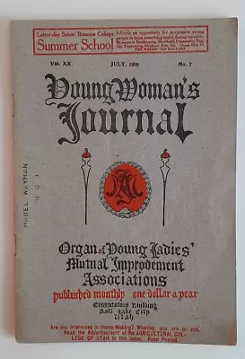 Young Woman's Journal July 1909 LDS Mormon Later Day Saints Magazine Antique • $13.60