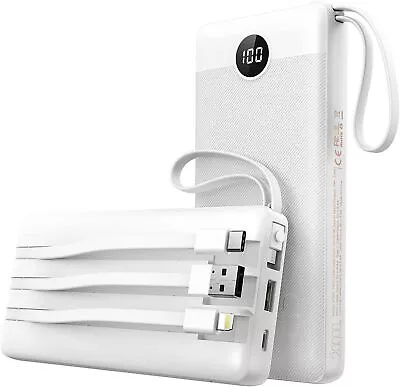 20000mAh USB C Portable Charger With 5 Outputs & 2 Inputs Plus LED Power Display • £21.49