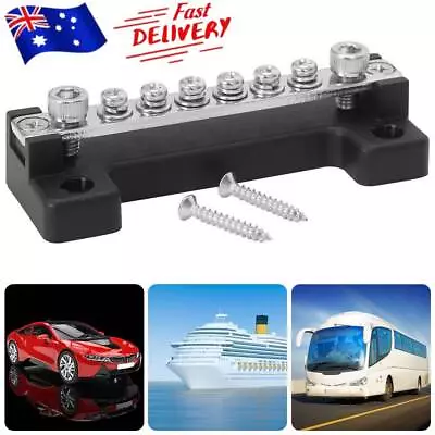 Distribution Bus Bar Auto Boat Marine Power 6 Terminal Block Bus Bar Cover 12V • $15.18