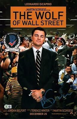 Martin Scorsese SIGNED The Wolf Of Wall Street 11x17 Poster Beckett BAS COA • $382.49