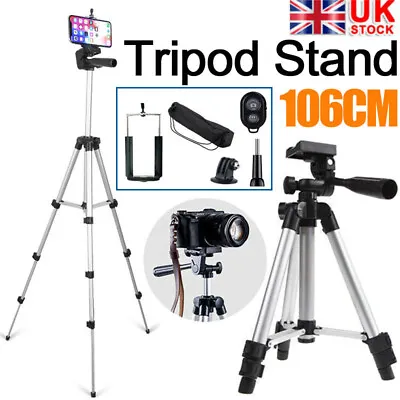 £9.49 • Buy  Universal Tripod Stand Telescopic 106CM Camera Phone Holder For IPhone Samsung 