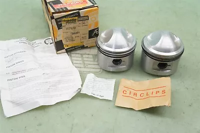 Hepolite NOS .040 T140V TRIUMPH T140 750 TWIN HI-COMPRESSION PISTONS 19378  • $329.99