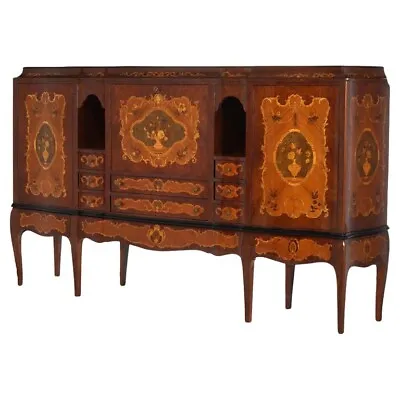 Antique French Kingwood Satinwood & Burlwood Marquetry Inlaid Sideboard C1930 • $3600