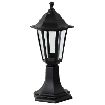 Black Or White Outdoor Lantern Post Top Light Fitting - Garden Lighting • £20