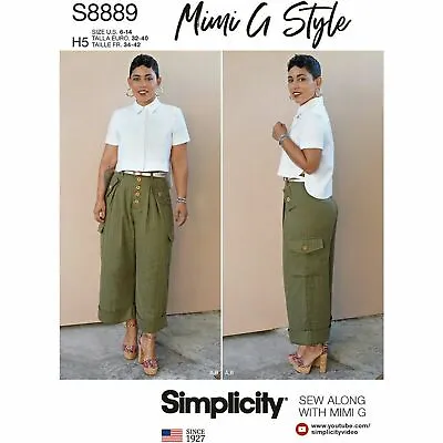 SIMPLICITY Sewing Pattern 8889 Misses Plus Ladies Women Trousers Blouse  16-24 • £14.20