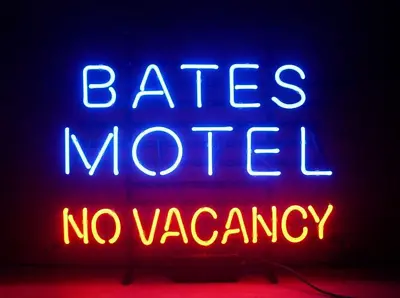 Bates Motel No Vacancy On/Off Switch For Word NO 20 X16  Neon Light Lamp Sign • $189.99