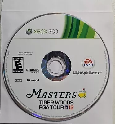 Tiger Woods PGA Tour 13 Masters Collector's Edition Xbox 360 Disc Only Free Ship • $7.99