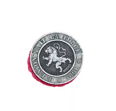 £19.99 • Buy Foreign Coin 1861 Leopold Premier Roi Les Belges 10 Centime Union Fait La Forge