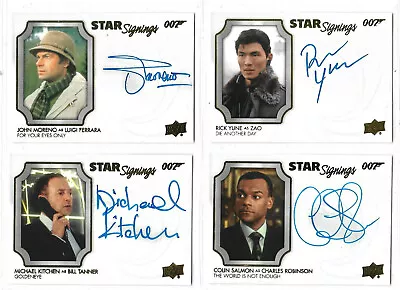 2021 James Bond Villains & Henchmen - Autograph & Relic Card Selection NM • $38.69