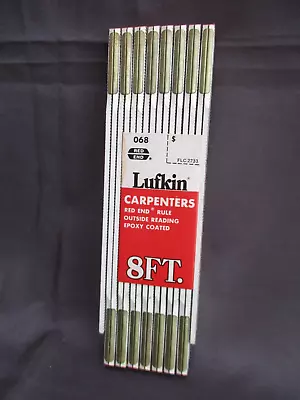 Vintage Lufkin 8ft Red End Folding Ruler - No. 068 • $21.95