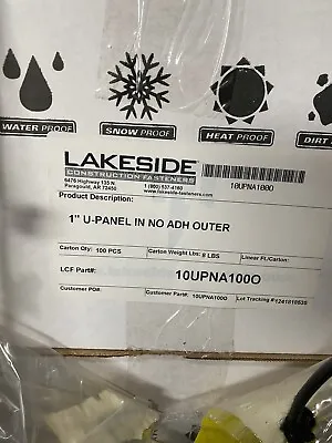 LAKESIDE Closure Seal Strip Foam For 1  U-panel Outer  Metal Roofing 100 Strips • $85
